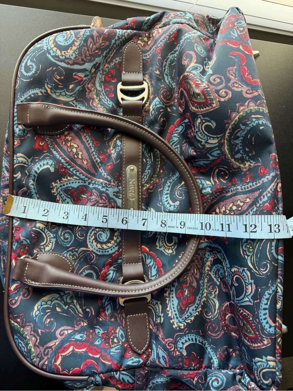 Chaps Richmond Park Paisley Carry  On Travel bag 19" - Picture 13 of 14